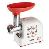 Мясорубка Rotex RMG190-W Tomato Master 1900Вт реверс 3 диска для измельчения плюс насадка           