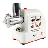 Мясорубка Rotex RMG190-W Tomato Master 1900Вт реверс 3 диска для измельчения плюс насадка           