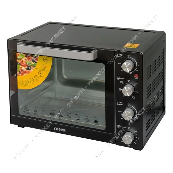 Электродуховка Rotex ROT650-B 2000Вт 60л таймер гриль конвекция подсветка