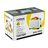 Тостер Rotex RTM120-W 750Вт 2 ломтика                                                               