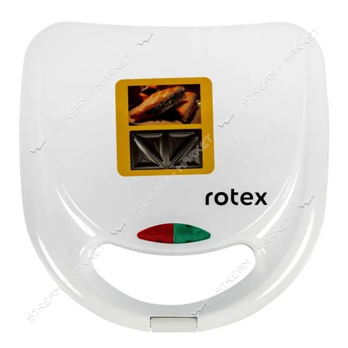 Бутербродница Rotex RSM124-W 780Вт антипригарное покрытие                                           