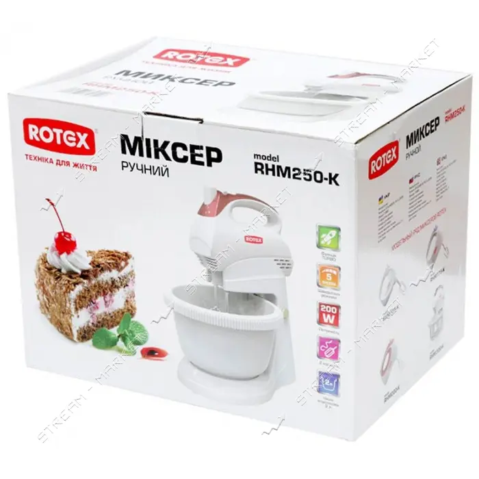 Миксер Rotex RHM250-K 200Вт