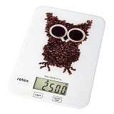 Весы кухонные Rotex RSK14-O owl электронные 5кг ж/к дисплей механическое управление стекло