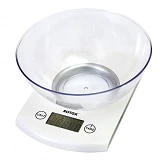 Весы кухонные Rotex RSK18-P электронные 5кг ж/к дисплей сенсорное управление чаша пластиковая