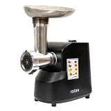 Мясорубка Rotex RMG180-B 1800Вт реверс 2 диска для измельчения плюс насадки и терка                 