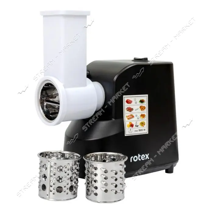 Мясорубка Rotex RMG180-B 1800Вт реверс 2 диска для измельчения плюс насадки и терка                 