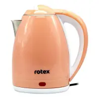 Электрочайник Rotex RKT24-P 1500Вт 1.8л пластик/нержавейка двойные стенки                           