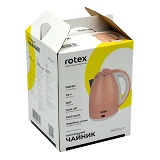 Электрочайник Rotex RKT24-P 1500Вт 1.8л пластик/нержавейка двойные стенки                           