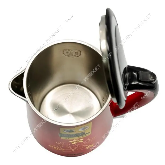 Электрочайник Rotex RKT26-R 1500Вт 2л пластик/нержавейка двойные стенки                             