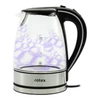 Электрочайник Rotex RKT82-G стекло 2200Вт 1.7л                                                      