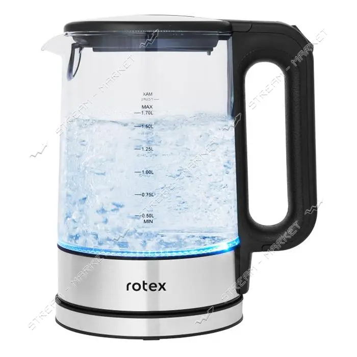 Электрочайник Rotex RKT84-GS 2200Вт 1.7л стекло                                                     
