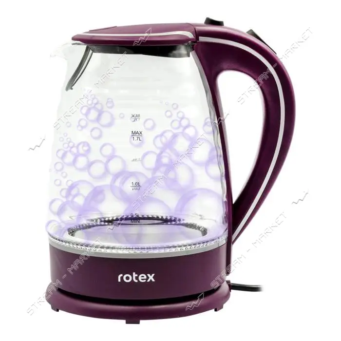 Электрочайник Rotex RKT13-G стекло 2200Вт 1.7л                                                      