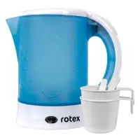 Электрочайник Rotex RKT07-B Travel 650Вт 0.6л пластик 2 ложки 2 чашки                               