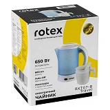 Электрочайник Rotex RKT07-B Travel 650Вт 0.6л пластик 2 ложки 2 чашки