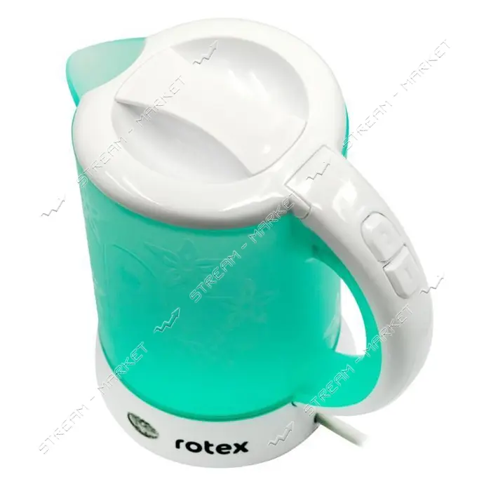 Электрочайник Rotex RKT07-G Travel 630Вт 0.6л пластик 2 ложки 2 чашки                               