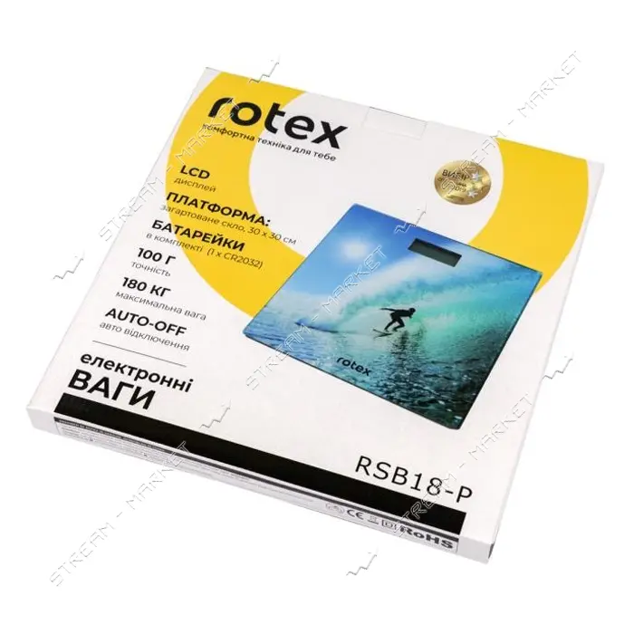 Весы напольные Rotex RSB18-P электронные 180кг