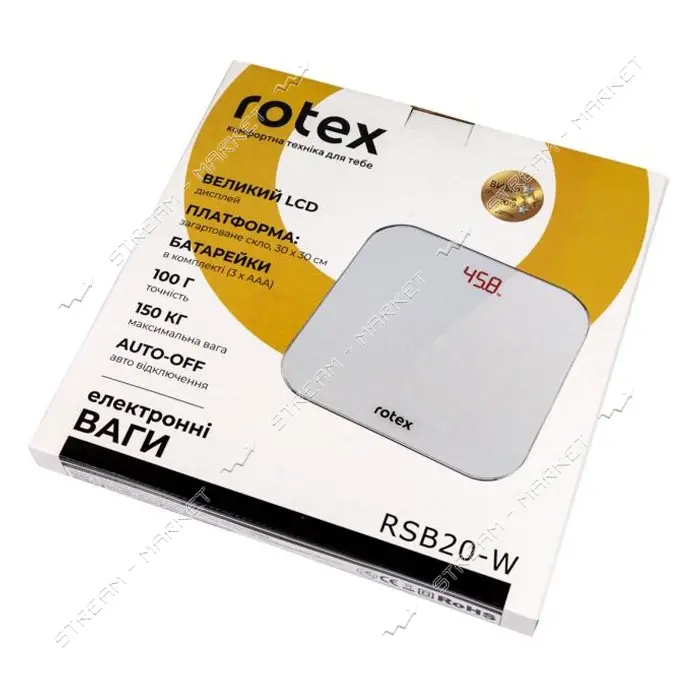 Весы напольные Rotex RSB20-P электронные 150кг