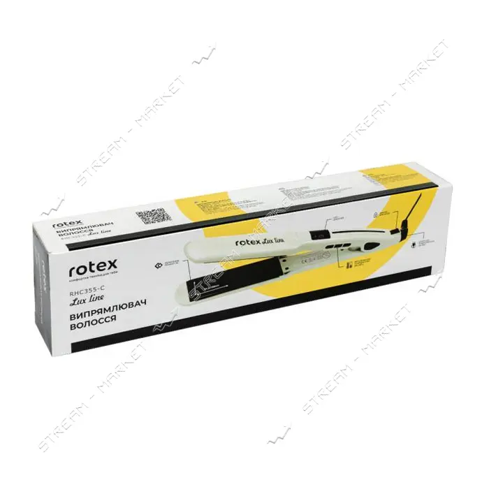 Выпрямитель для волос Rotex RHC355-С 45Вт керамические пластины регулятор температуры