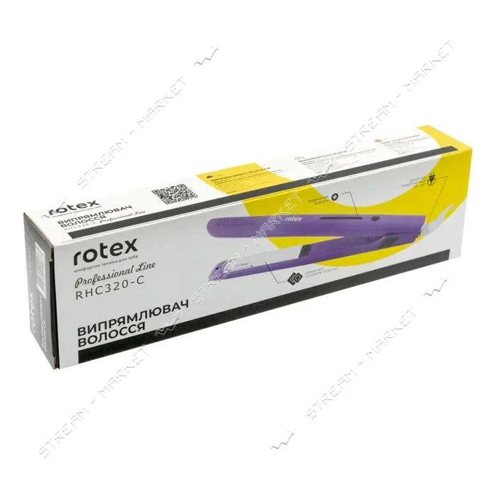 Выпрямитель для волос Rotex RHC320-С 35Вт керамические пластины                                     