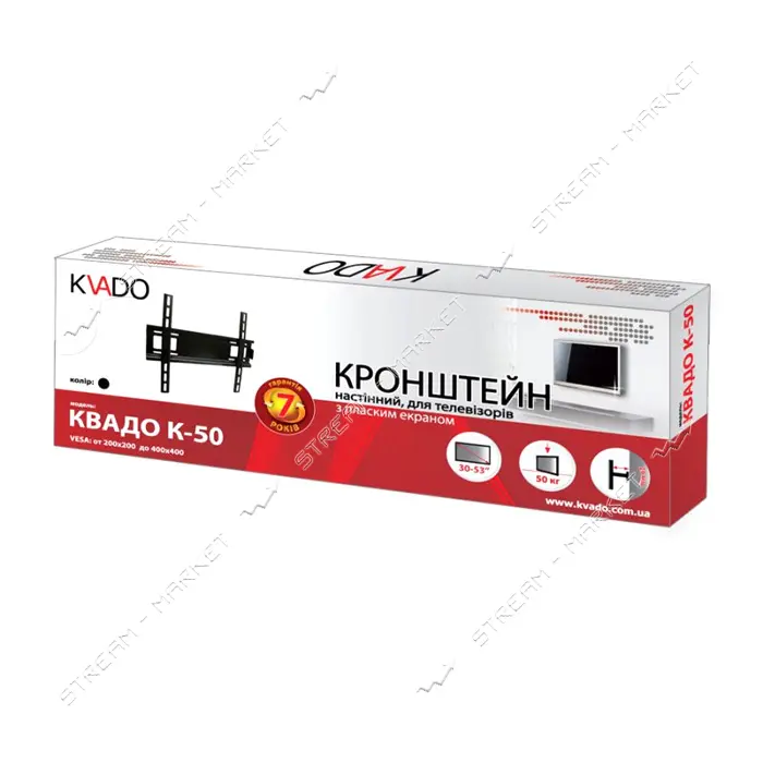 Кронштейн для ТВ Квадо К-50 черный