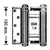 Петля стальная Odak 30 100мм 2шт никель                                                             