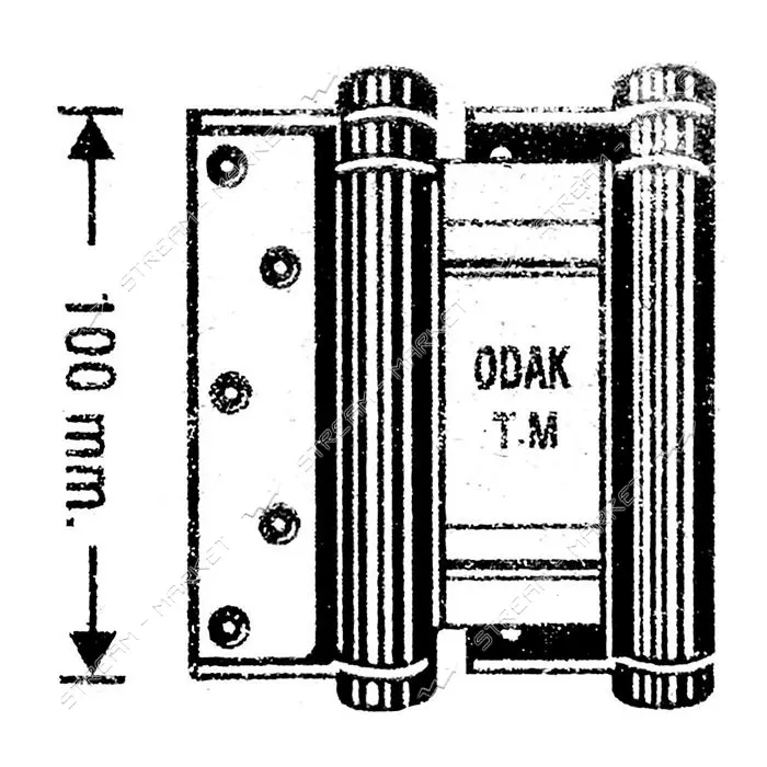 Петля стальная Odak 30 100мм 2шт никель                                                             