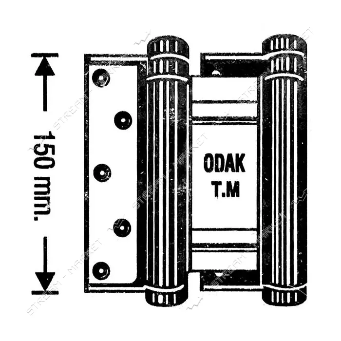 Петля стальная Odak Sari 36 150мм 2шт золото                                                        