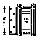 Петля стальная Odak Sari 36 150мм 2шт никель