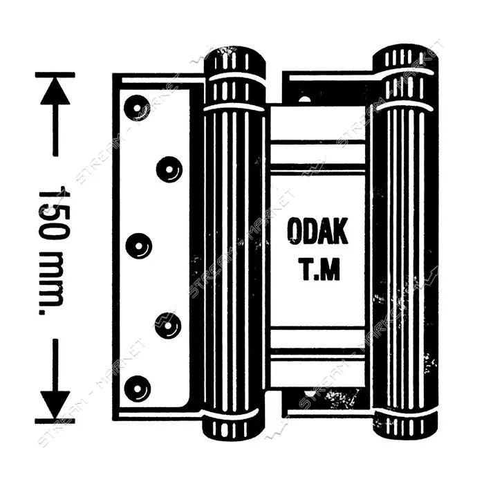Петля стальная Odak Sari 36 150мм 2шт никель