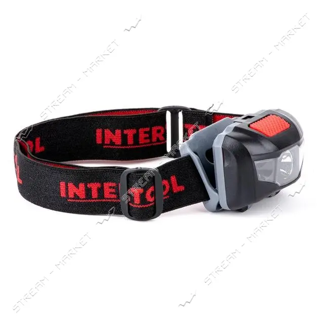 Фонарь налобный светодиодный Intertool LB-0302 1Вт плюс 2LED