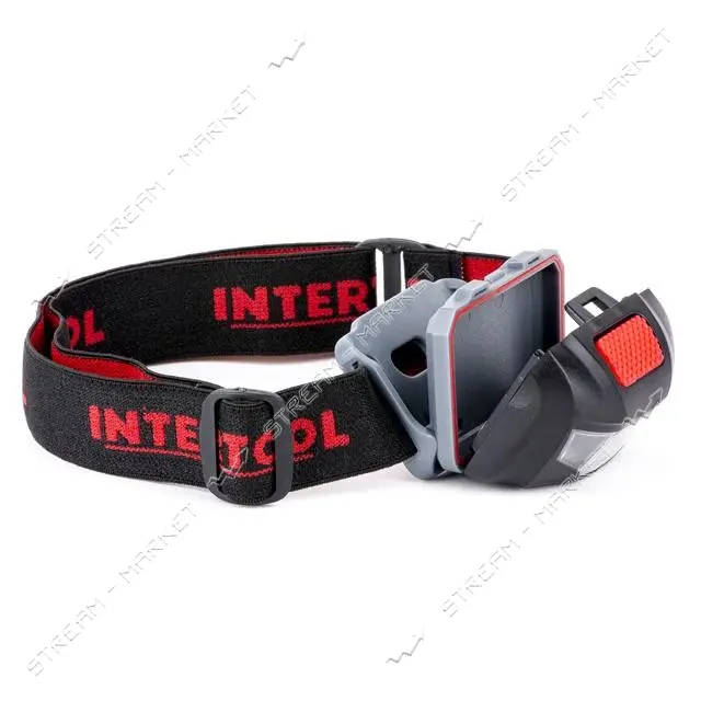 Фонарь налобный светодиодный Intertool LB-0302 1Вт плюс 2LED
