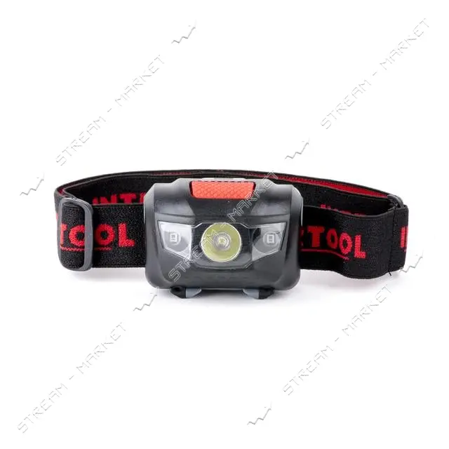 Фонарь налобный светодиодный Intertool LB-0302 1Вт плюс 2LED
