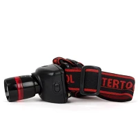 Фонарь налобный светодиодный  Intertool LB-0303 3Вт плюс 1LED                                       