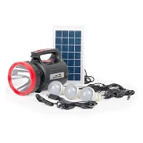 Фонарь аккумуляторный Intertool LB-0104 1LED 5W плюс 22 SMD выносная солнечная панель               
