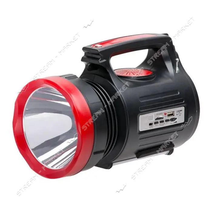 Фонарь аккумуляторный Intertool LB-0104 1LED 5W плюс 22 SMD выносная солнечная панель               