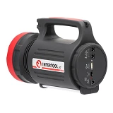Фонарь аккумуляторный Intertool LB-0105 1LED 5W плюс 22 SMD выносная солнечная панель               