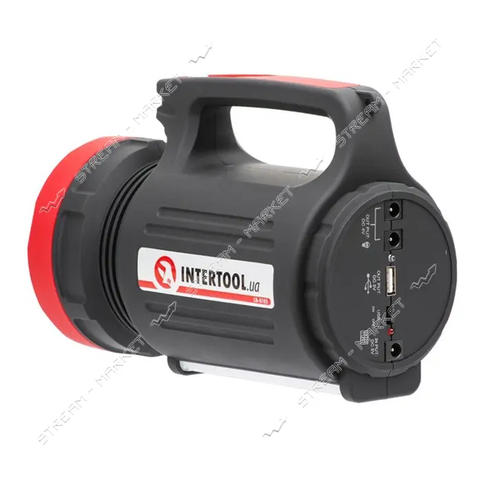 Фонарь аккумуляторный Intertool LB-0105 1LED 5W плюс 22 SMD выносная солнечная панель               