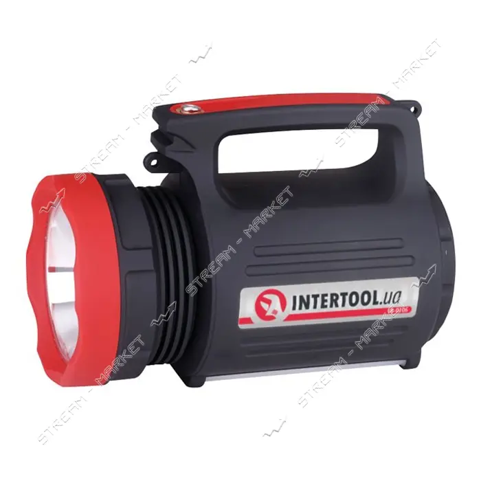 Фонарь аккумуляторный Intertool LB-0105 1LED 5W плюс 22 SMD выносная солнечная панель               