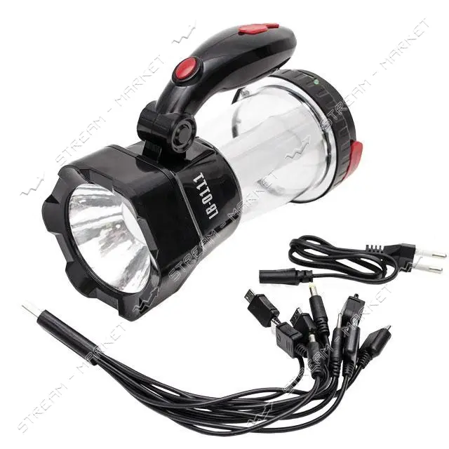 Фонарь аккумуляторный Intertool LB-0111 1LED 1W плюс 12LED                                          