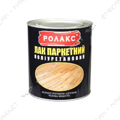 Лак паркетный Ролакс полиуретановый 2.5л глянцевый