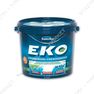 Краска водоэмульсионная Sniezka Eko 1.4кг