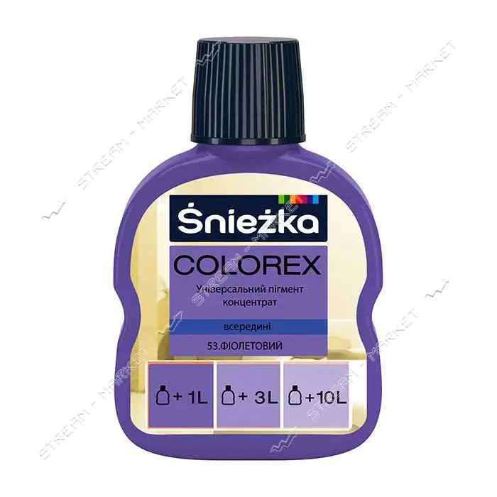 Пигмент для водоэмульсионной краски Sniezka Colorex 53 100мл фиолетовый                             