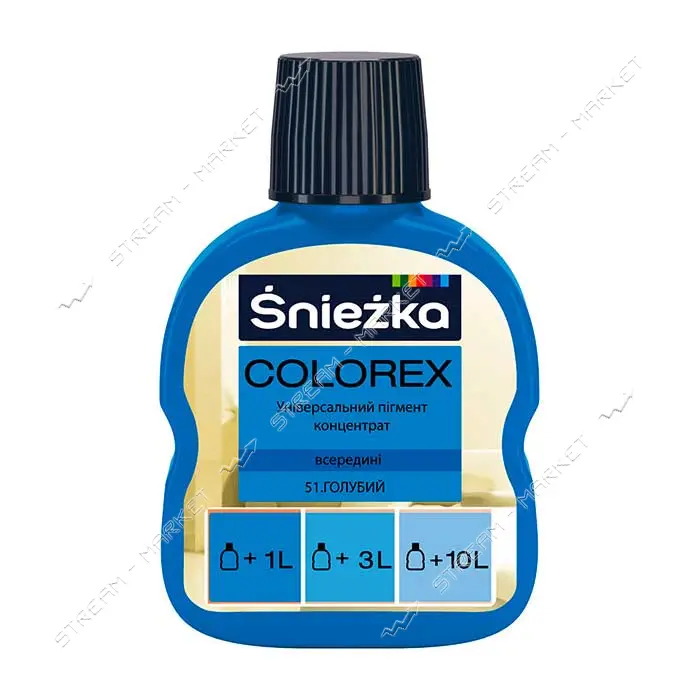 Пигмент для водоэмульсионной краски Sniezka Colorex 51 100мл голубой