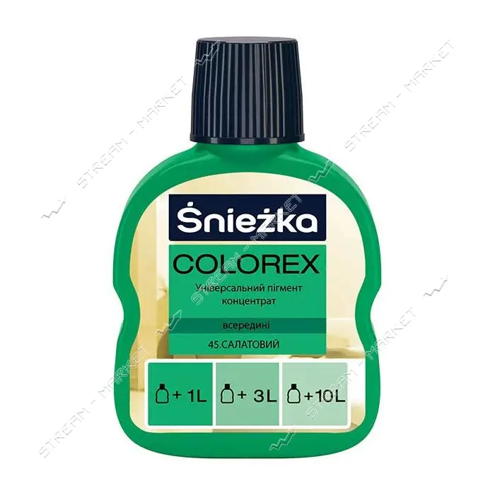 Пигмент для водоэмульсионной краски Sniezka Colorex 45 100мл салатовый