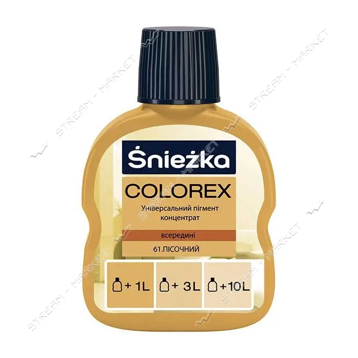 Пигмент для водоэмульсионной краски Sniezka Colorex 61 100мл песочный