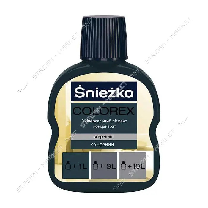 Пигмент для водоэмульсионной краски Sniezka Colorex 90 100мл черный                                 