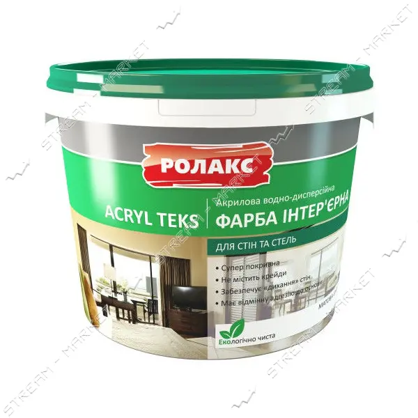 Краска водоэмульсионная Ролакс Акрилтекс для потолка 4.2кг