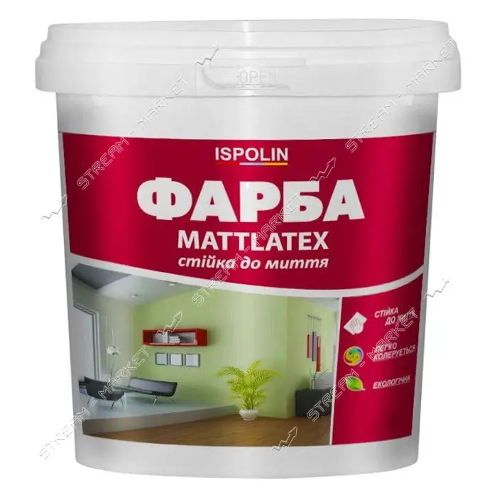 Краска водоэмульсионная Ispolin Matlatex 10л                                                        