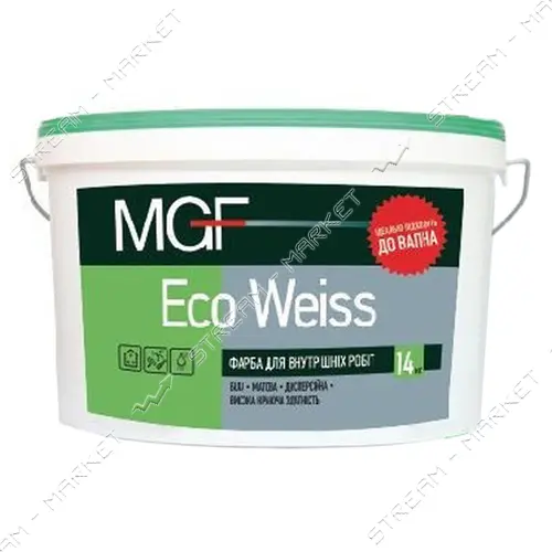 Краска водоэмульсионная MGF Eco Weiss M1 3.5кг