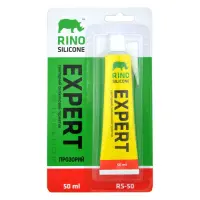 Герметик силиконовый Rino RS-50 санитарный 50мл прозрачный                                          